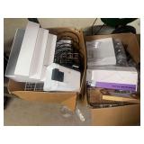 2 boxes of office items