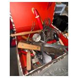 Group of vintage kitchen knives and utensils