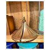 Gold Painted pair of wall sconces
