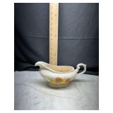 ceramic gravy boat with mushroom