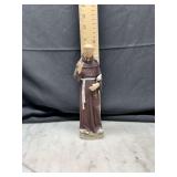 Saint Francis ceramic figurine with doves