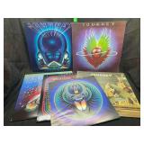 Journey Rock Band Vinyl LP Record Lot - Frontiers, Evolution, Escape, Captured, and Departure
