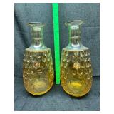 Pair of carnival decanters
