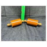 Wooden rolling pin salt and pepper shakers