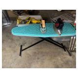 Vintage child’s ring board and iron toys