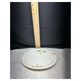 floral transferware ironstone platter shabby chic has chip