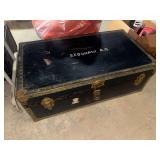 Vintage metal footlocker