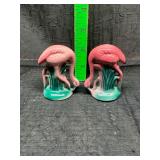 Flamingo salt and pepper shakers