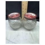 2 vintage bama apple butter jars