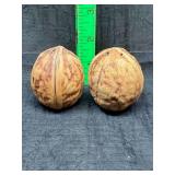 Walnut salt and pepper shakers
