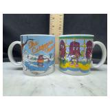 2 vintage California raisins mugs