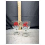Pair of Be a Pepper Dr Pepper glasses