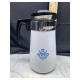 Corningware blue flower stove top percolator