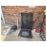 steel hitch cargo carrier grill & tomato stakes