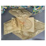 Vintage plastic molds for ceramic casting- eagle, horse, owl, florals and more