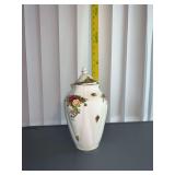 Royal Albert Old Country Roses lidded urn