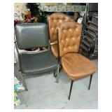3 Vintage Vinyl Chairs