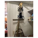 Ironing board and irons