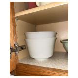 2 Milk Glass mixing bowls
