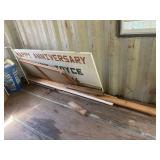 happy anniversary sign with wooden frame misc lumber