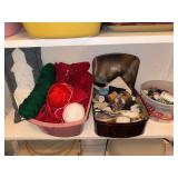 Yarn, Thread, Buttons, Sewing Lot