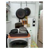 convection oven, skillets, coffee maker, airfryer