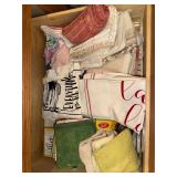Kitchen drawer lot dish rags and towels