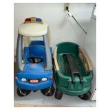 Little Tikes Cozy Coup Police Car and Wagon
