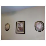 Set of 3 framed religious wall art prints
