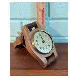 Carved Desk Clock made to look like a wristwatch