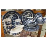 Churchill Blue Willow China 36pcs total