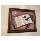 Framed Book of Psalms Print