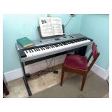 88 key yamaha keyboard and chair