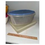 Tupperware flavor savor and rectangle storage box
