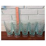 5 Whitehall Aqua Tea Glasses