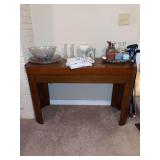 Wooden console table