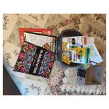 Assorted coloring books and art supplies lot