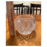 Cut Crystal Rose Bowl