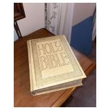 Family Holy Bible white and gold hardcover