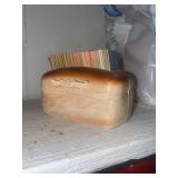 Vintage daily bread Bible verse card holder
