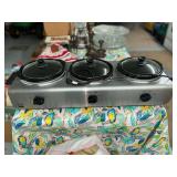 Triple Slow Cooker Buffet Server
