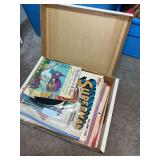 Box of Vinyl Records in closet