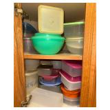 Cabinet full of Tupperware