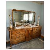 Thomasville Chateau Collection French Provincial Triple Dresser and Mirror- contents not included- BUYER IS RESPONSIBLE FOR REMOVAL