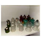 Vintage Glass Peg Votives Candle Holder Cups