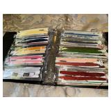 Embroidery floss skeins caddy binder black