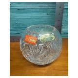 Julia Lead Crystal rose Bowl made in Poland