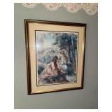 Framed Renoir Print In the Meadow