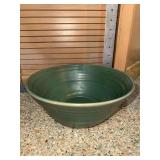 Mississippi Pottery Paula Stephenson green Glaze Bowl Southaven, MS