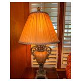 Pair of traditional urn style table lamps